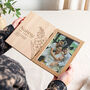 Personalised Birth Flower Wooden Photo Frame, thumbnail 2 of 3