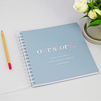 Personalised 'Our Story' Memory Book Or Album, 6 of 12