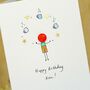Personalised Handmade Button Juggler Birthday Card, thumbnail 9 of 12