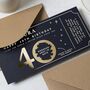 Personalised 40th Birthday Weekend Away Scratch Voucher, thumbnail 2 of 9