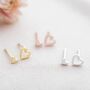 Sterling Silver Open Heart And Mini Heart Earrings, thumbnail 1 of 8