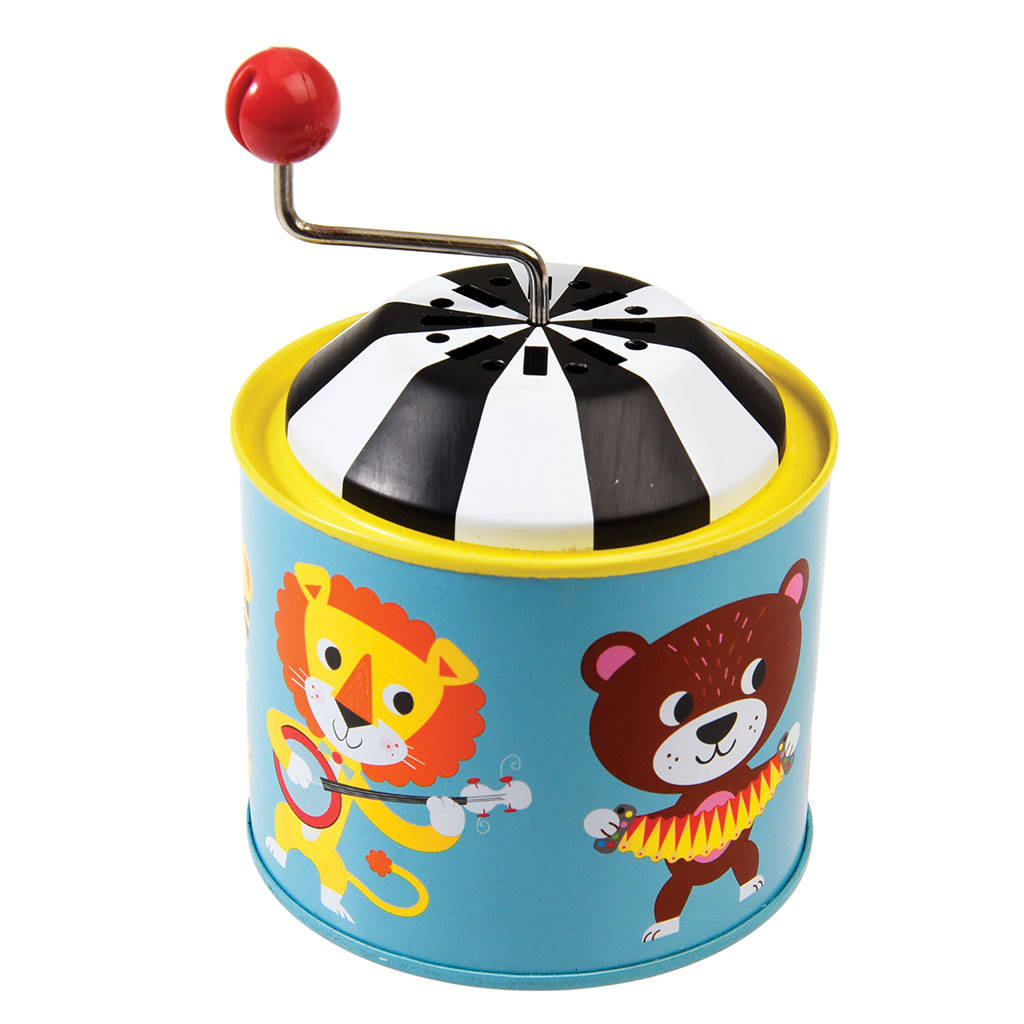 Traditional Tin Music Toy Box Animal By Little Baby Company