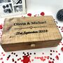 Personalised Couples Wooden Memory Box, thumbnail 4 of 11