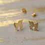 Mythical Sterling Silver Unicorn Stud Earrings, thumbnail 3 of 10