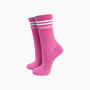 Dance Combed Cotton Glitter Socks In Hot Pink, thumbnail 1 of 4