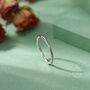 Sterling Silver Irregular Shape Skinny Ring, thumbnail 1 of 12