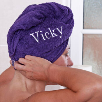 Personalised Hair Towel, 10 of 10