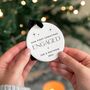 Personalised 'Our First Christmas Engaged' Ceramic Bauble, thumbnail 1 of 9