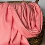 Super Soft Plain Pashmina Tassel Scarf In Baby Pink, thumbnail 2 of 4