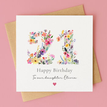 Personalised Wildflower Birthday Card — Any Age, 7 of 12