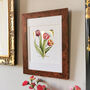 T Is For Tulips Gilded Botanical Artwork, thumbnail 1 of 6