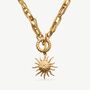 18 Kt Gold Sun Pendant 'Paloma' Necklace, thumbnail 1 of 8