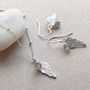 Sterling Silver Angel Wing And Stone Jewellery Set, thumbnail 1 of 7