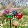Set Of Five Colourful Glass And Copper Garden Sculptures, thumbnail 8 of 11