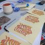 Lino Printing Experience For Two In Bristol, thumbnail 6 of 9