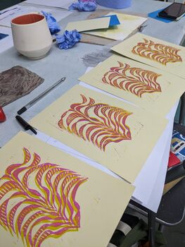 Lino Printing Experience For Two In Bristol, 6 of 9