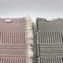 Hestia Modern, Striped Cotton Blanket Dark Olive Green, thumbnail 4 of 12