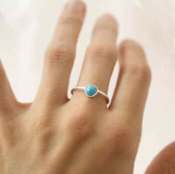 Sterling Silver Turquoise Ring, 2 of 5
