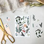 Colour Ferns And Florals Temporary Tattoos, thumbnail 3 of 7