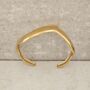 Thick Wave Cuff Bangle Non Tarnish Waterproof, thumbnail 6 of 8