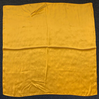 Yellow Gold Silky Square Scarf, 3 of 3