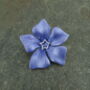 Periwinkle Blue Flower Brooch, thumbnail 1 of 5