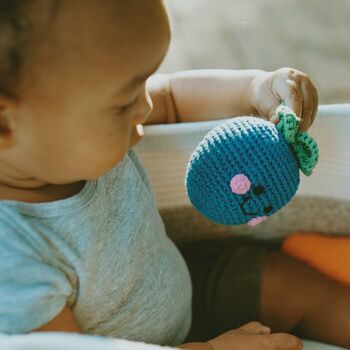 Handmade Friendly Blueberry Fair Trade Toy, 3 of 6