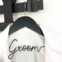 Personalised Wedding Suit Hanger – Groom Gift In Luxury Gift Box, thumbnail 3 of 9