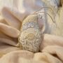 Luxury Irish Linen Festive Santa Christmas Tree Decoration, thumbnail 3 of 6