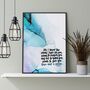 For I Know The Plans Watercolour Print Jeremiah 29:11, thumbnail 2 of 6
