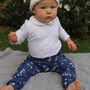Organic Mistletoe Baby And Toddler Leggings, thumbnail 5 of 8