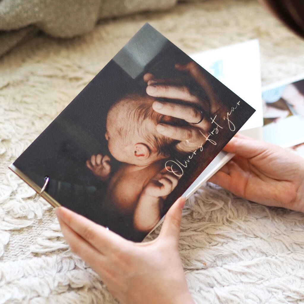 Personalised Photograph New Baby Photo Album, 1 of 7