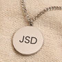 Men's Personalised Stainless Steel Onyx Disc Necklace, thumbnail 2 of 9