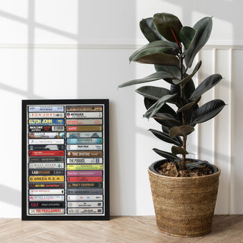 38th Birthday Gift Music From 1988 Personalised Print, 3 of 9