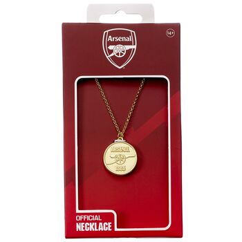 Arsenal Football Club Gold Finish Crest Necklace, 4 of 9