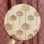 Floral Print Heat Resistant Trivet: Indian Inspired Kitchen Decor, thumbnail 1 of 8