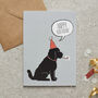 Black Cockapoo / Labradoodle Organic Cotton Tea Towel, thumbnail 8 of 11