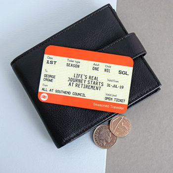 Personalised Retirement Train Ticket Keepsake, 3 of 3