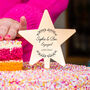 Personalised Couples Engagement Star Cake Topper, thumbnail 1 of 7