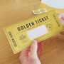 Personalised Golden Ticket Scratchable Gift Voucher, thumbnail 8 of 12