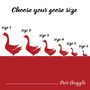 Personalised Gaggle Of Geese Family Print, thumbnail 3 of 9