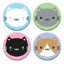Kawaii Cats Badge Set, thumbnail 2 of 5