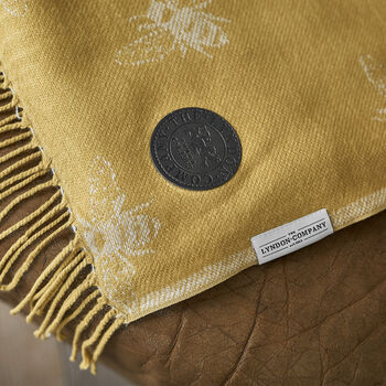 Bee Faux Cashmere Throw 140x180, 4 of 5