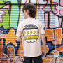 Ripe Records Unisex 90s Style Rave T Shirt In Peach, thumbnail 3 of 6