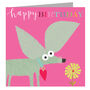 Chihuahua And Flower Birthday Card, thumbnail 2 of 4