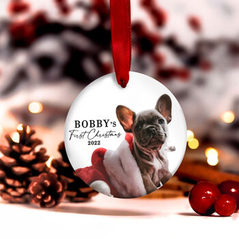 Puppy Dog's First Christmas Photo Tree Decoration, 6 of 10