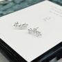 Sterling Silver Sparkling Stars Stud Earrings, thumbnail 1 of 6