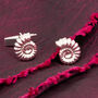 Solid Silver Ammonite Cufflinks, thumbnail 2 of 2