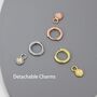 Sterling Silver Dangling Opal Hoop Earrings, thumbnail 5 of 12