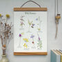 Wild Flowers Canvas Wall Hanging, thumbnail 1 of 8